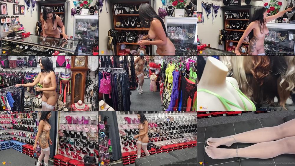 stockingsheelsandboobs 04 05 2022 2445077606 video ashley nude shop counter serving white stockings adore 700 48 heels