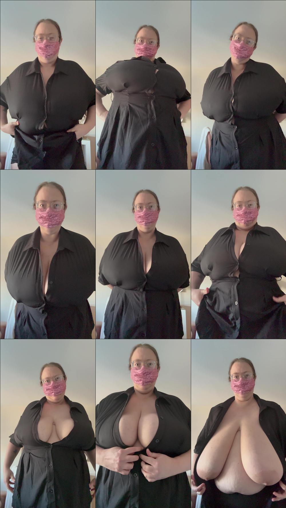 Button blouse try on fail - January 15, 2025