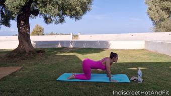 0398. Yoga workout in Greece 1 4K - May 18, 2025 (IndiscreetHotAndFit)