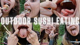 Outdoor Sushi Eating With Fedora Morelli - May 16, 2025 (Lilly Munster)