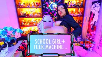 School Girl Spit on Tits + Fuck Machine Ride + Alien Blowjob - November 06, 2023 (gundamchick)