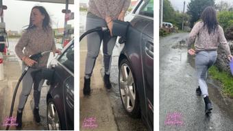 Wetting my jeans at the gas station & running errands - May 01, 2024 (Lustful_Libertines)