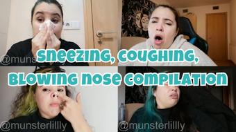 Sneezing, Coughing, Nose Blowing Compilation - January 29, 2024 (Lilly Munster)