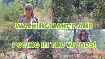 Outdoor Naked Walk And Pee In The Woods - August 14, 2023 (Lilly Munster)