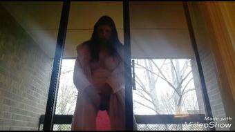 Masturbating on a balcony - September 27, 2020 (MizzErotique)